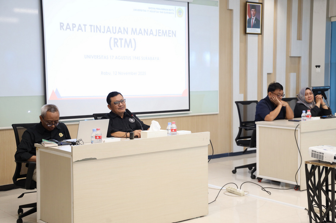 Untag Surabaya menyelenggarakan Kegiatan Rapat Tinjauan Manajemen (RTM) 2025 pada Bulan November