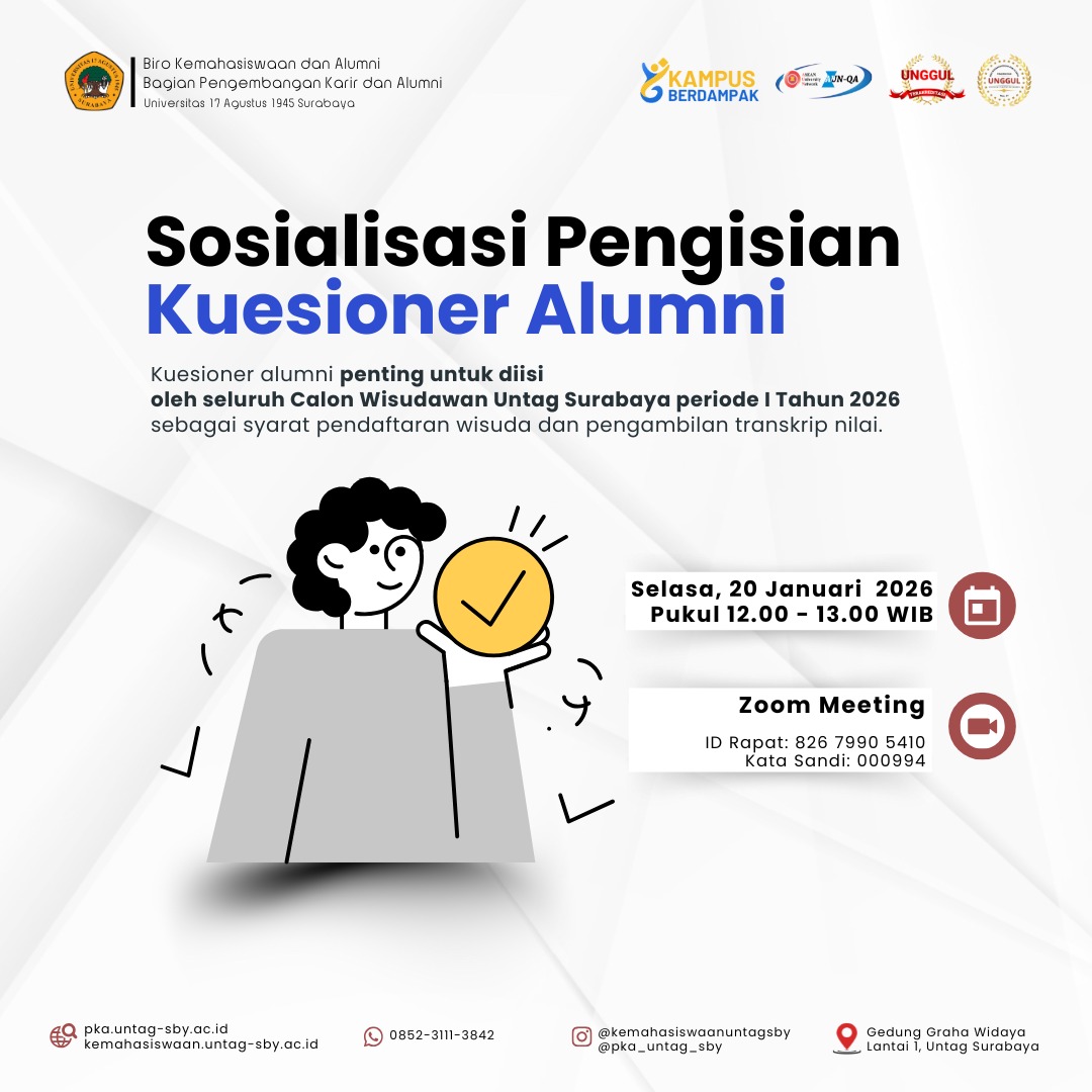 Informasi Pengisian Exit Survey dan Kuesioner Alumni