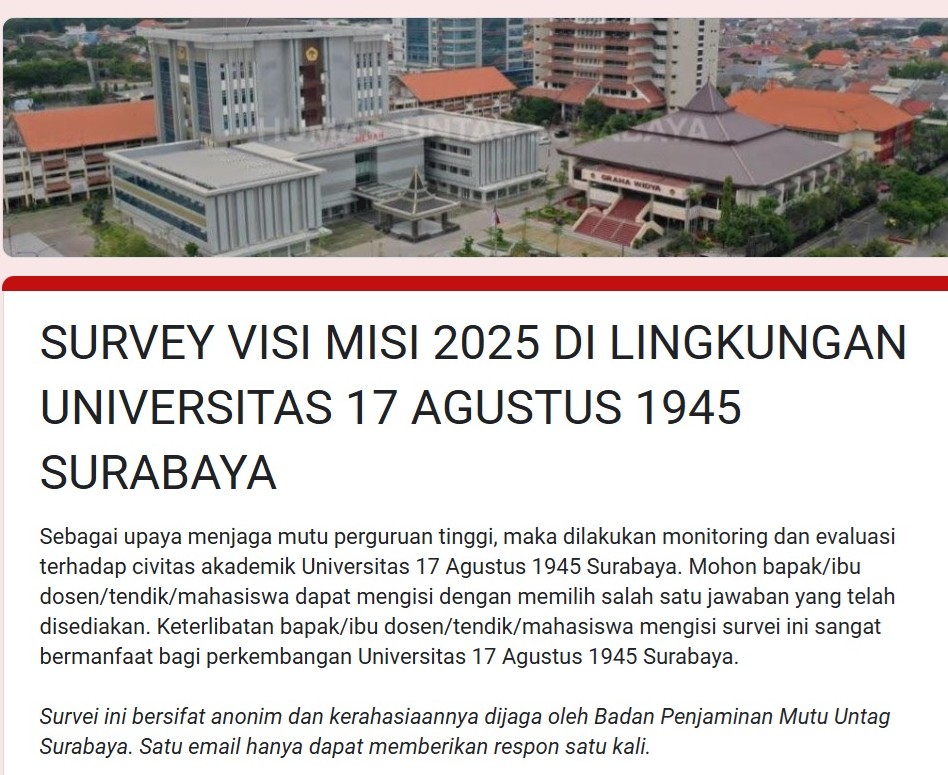 Pengisian Survey Visi Misi 