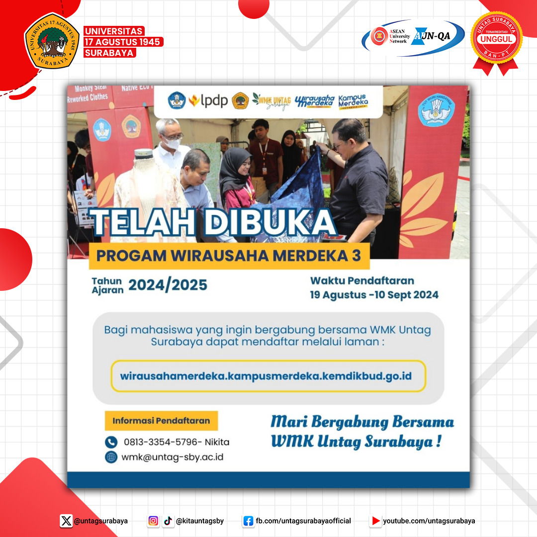 Pengumuman Telah Dibuka Program Wirausaha Merdeka 3