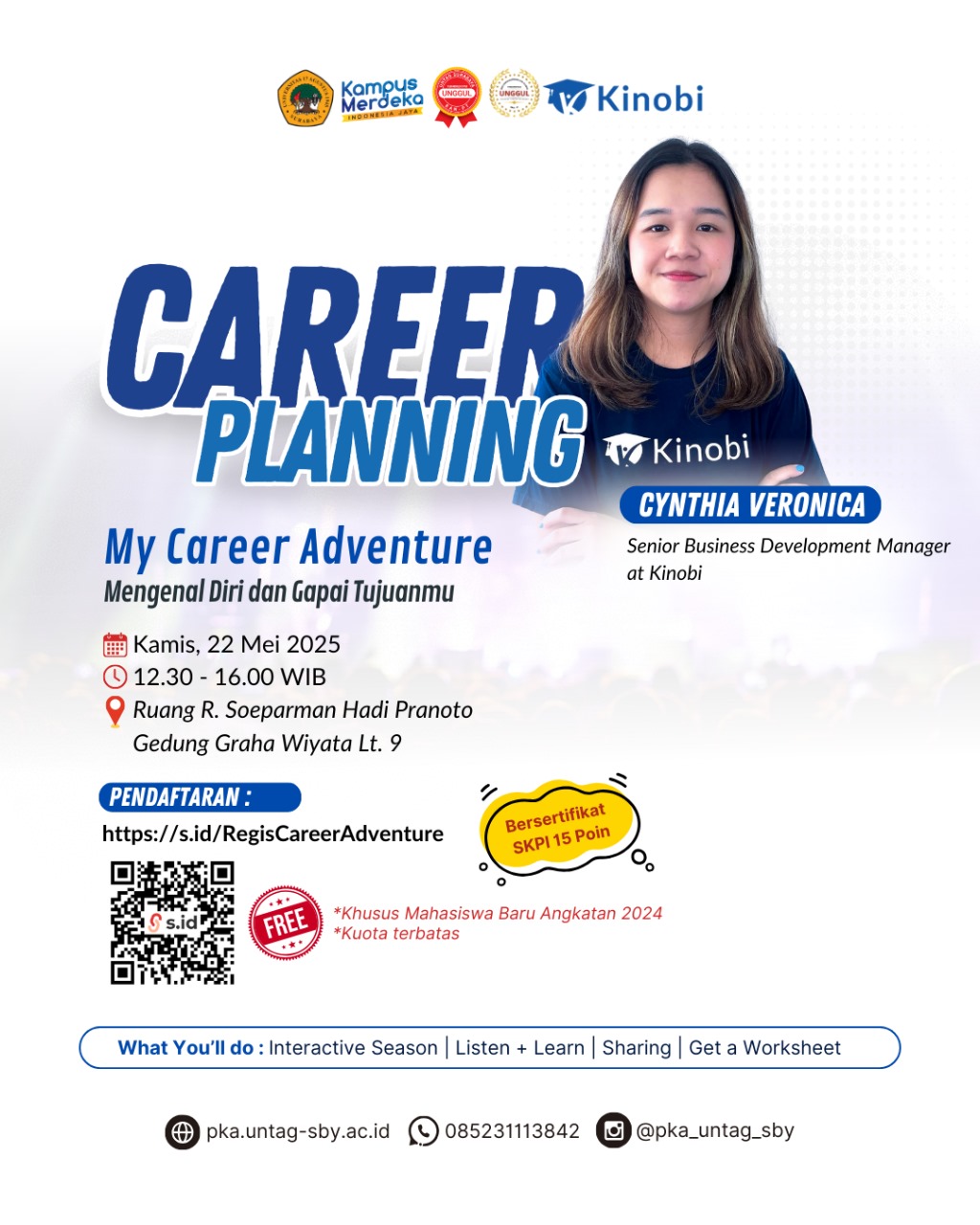 Untag Surabay Menyelenggaran Career Planning Dengan Tema My Career Adventure : Mengenal Diri dan Gapai Tujuanmu