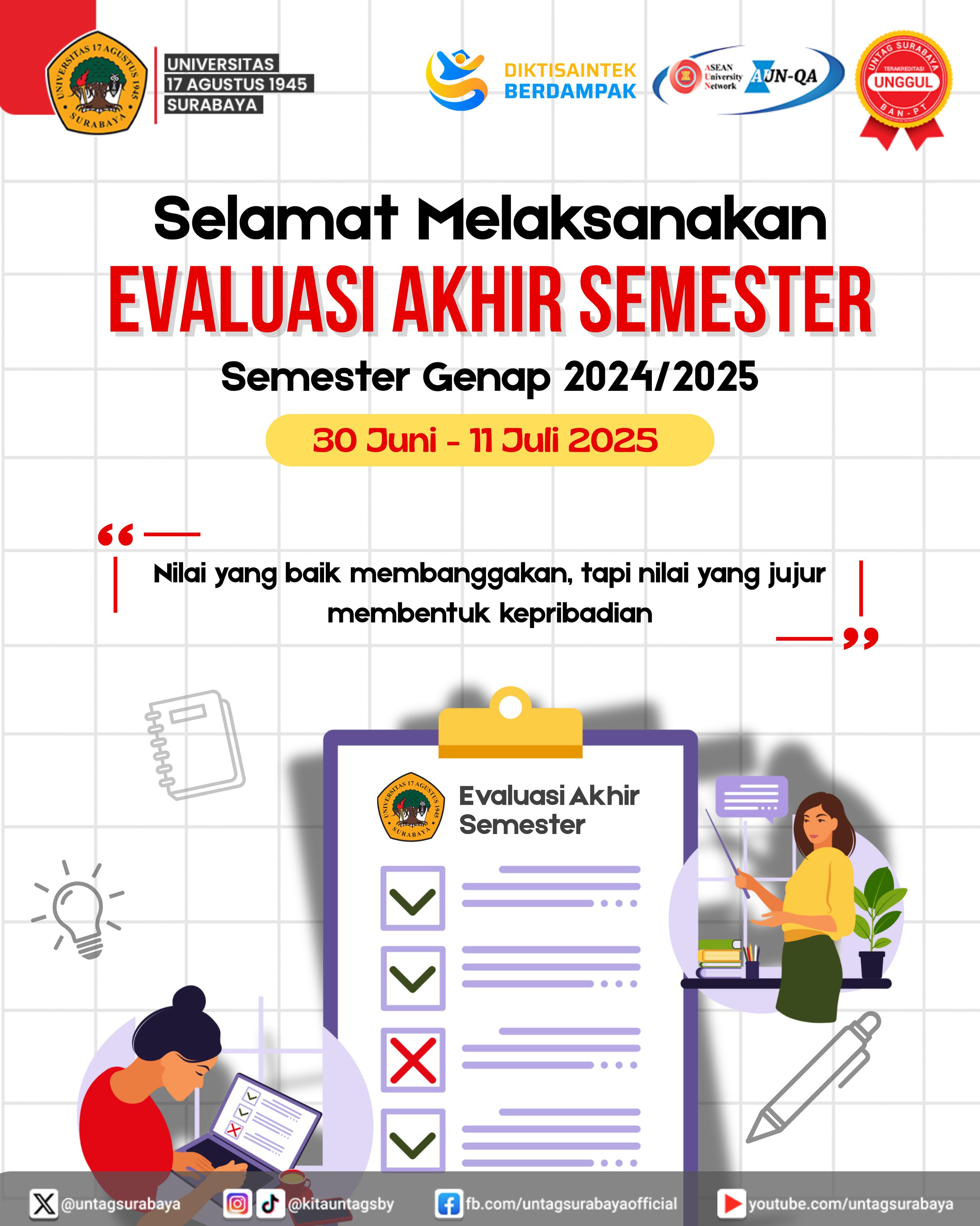 Pelaksanaan EAS Semeter Genap 2024/2025
